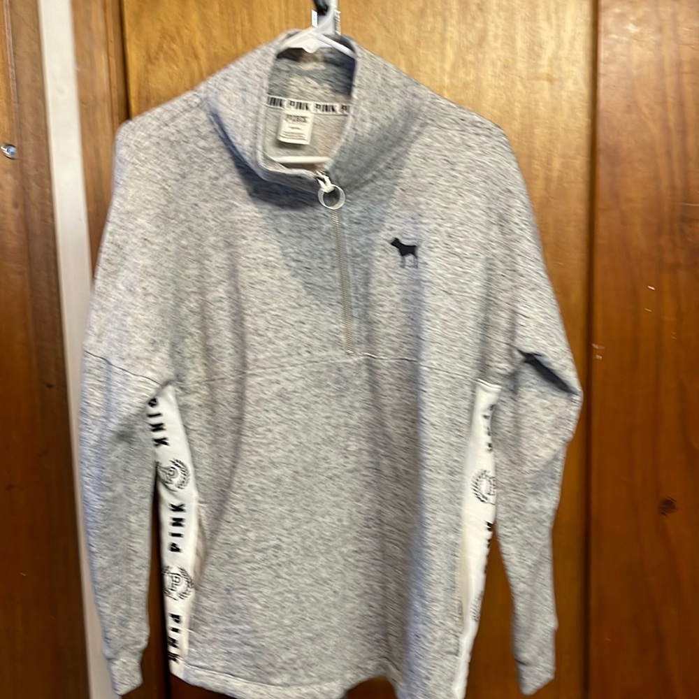 Pink Victoria Secret Half zip Sweater